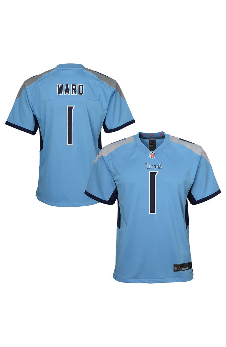 Nike Youth Nike Cameron Ward Light Blue Tennessee Titans Team Game Jersey, Main, color, Light Blue