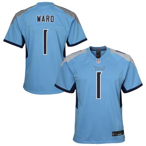 Youth Nike Cameron Ward Light Blue Tennessee Titans Team Game Jersey
