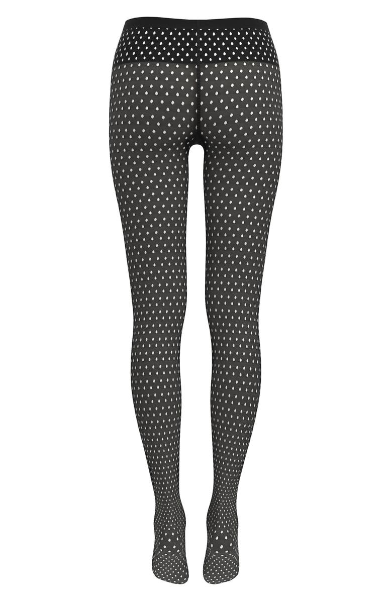 Wolford Satin Touch Dots Tights, Alternate, color, 
