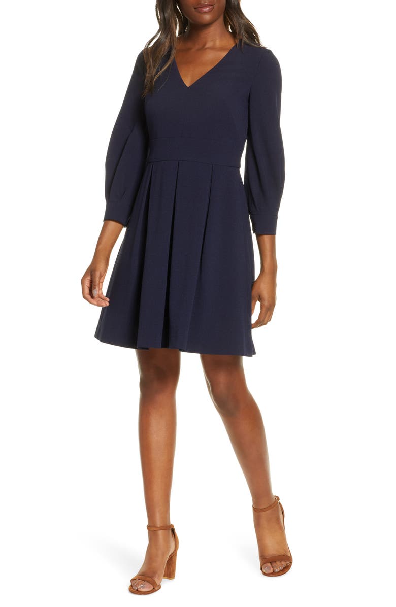 Eliza J Fit & Flare Dress, Main, color, 