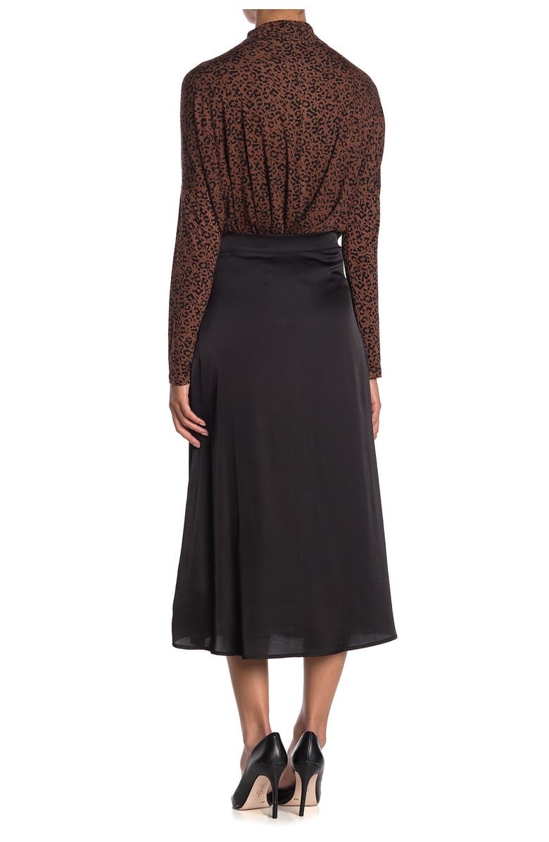 Double Zero Satin Midi Skirt, Alternate, color,