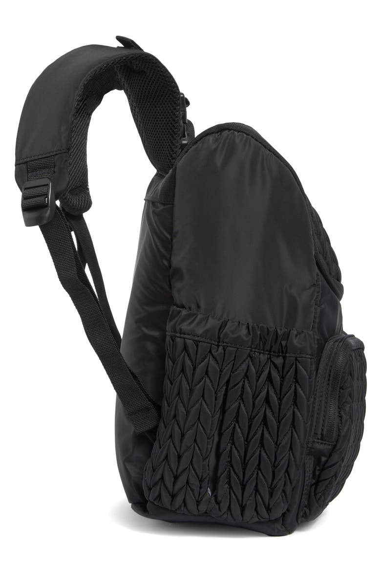 Mommy Braided Diaper Backpack, Alternate, color, BLACK