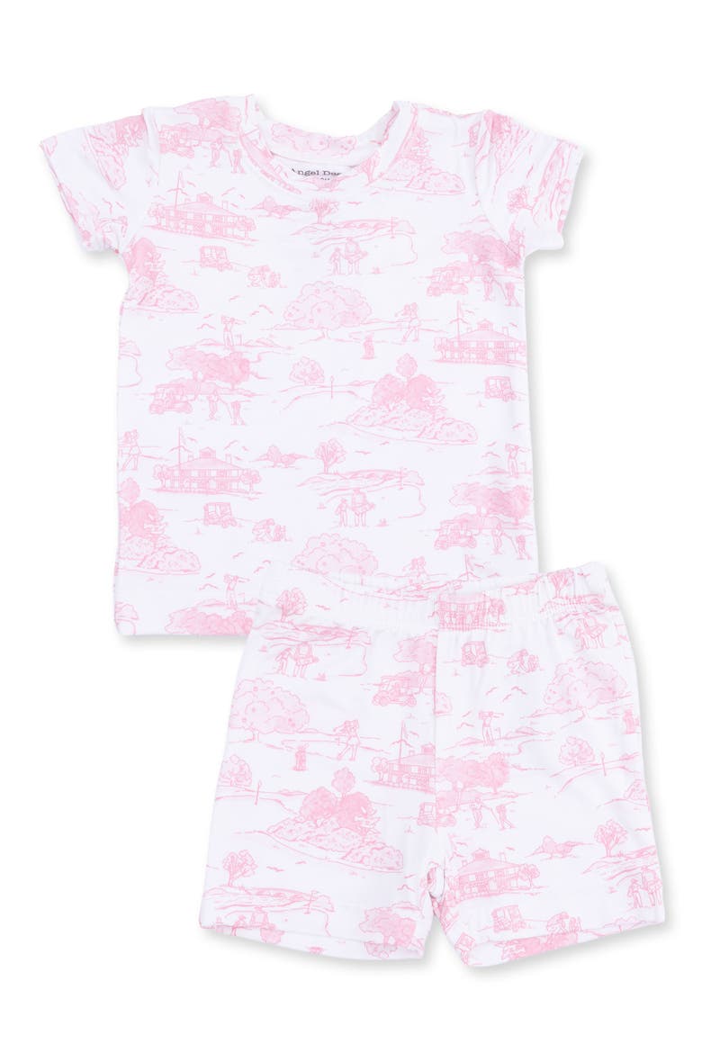Golf Toile Top & Shorts Set, Main, color, WHITE