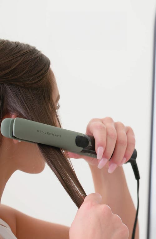 Stylecraft Sage Vibrating Titanium Flat Iron 1-inch In Green