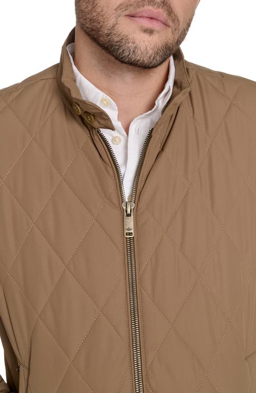 Dockers Men's Quilted Bomber Jacket In Green