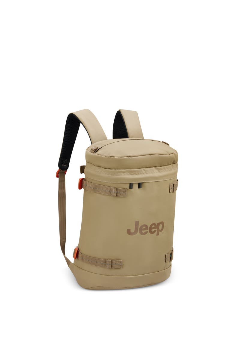19" Carry On Hardside Expandable Spinner [JH002B] & Cylindrical Backpack [JS013C] 2 Piece Set, Alternate, color, Sand