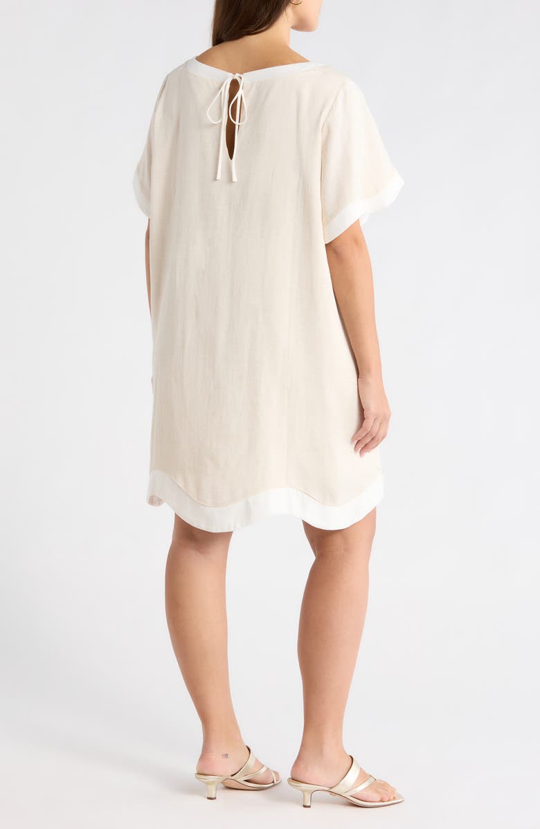 SUGARLIPS Gizelle Scallop Shift Minidress, Alternate, color, Natural