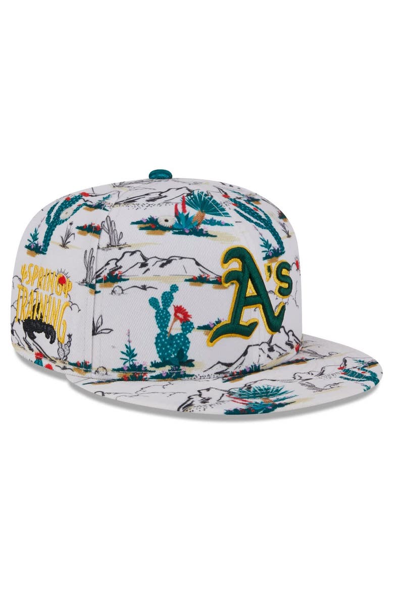 New Era Men's New Era  White Athletics 2025 Spring Training 9FIFTY Snapback Hat, Main, color, 