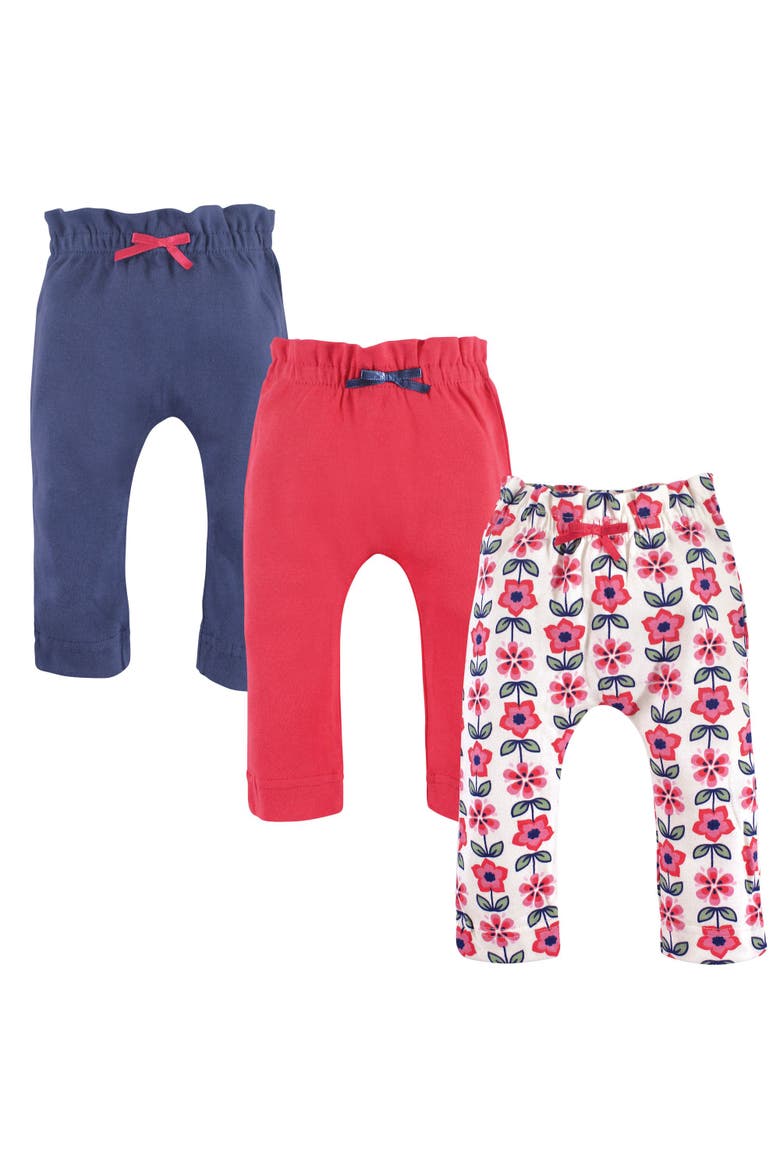 3Pk Organic Everyday Pants, Main, color, Flower