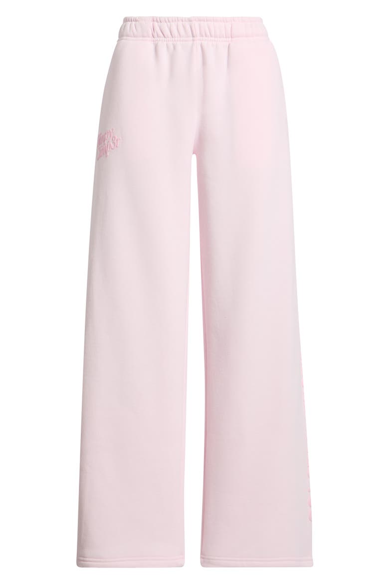 Someone Loves You Wide Leg Fleece Sweatpants, Main, color, BABY PINK