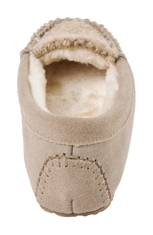 Minnetonka Cosi Faux Shearling Slipper In Brown