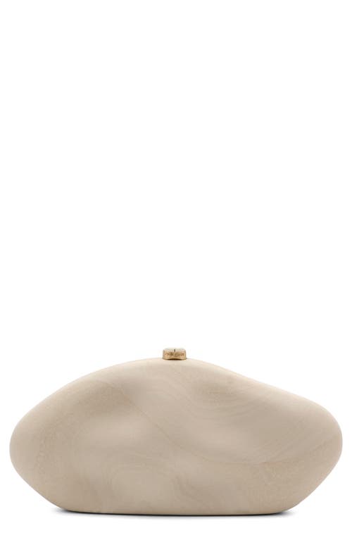 Cult Gaia The Caldera Acrylic Clutch In Brown