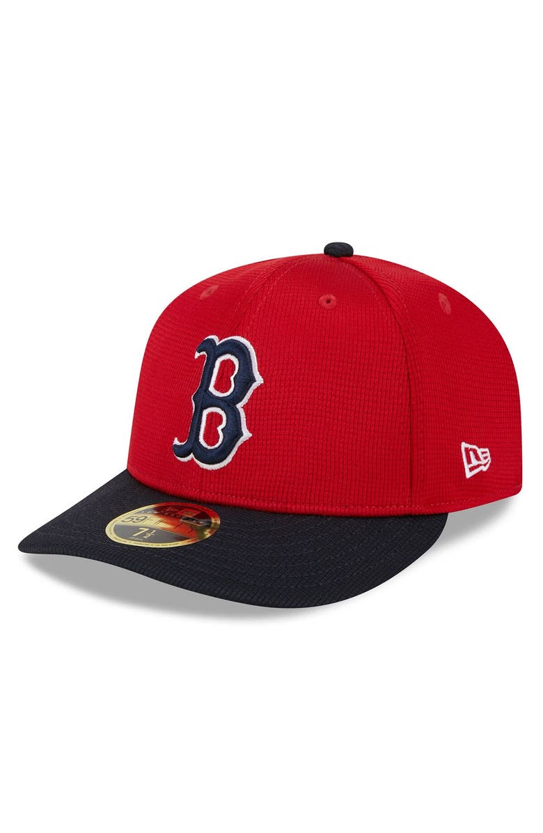 New Era Men's New Era  Red Boston Red Sox 2024 Batting Practice Low Profile 59FIFTY Fitted Hat, Main, color, 