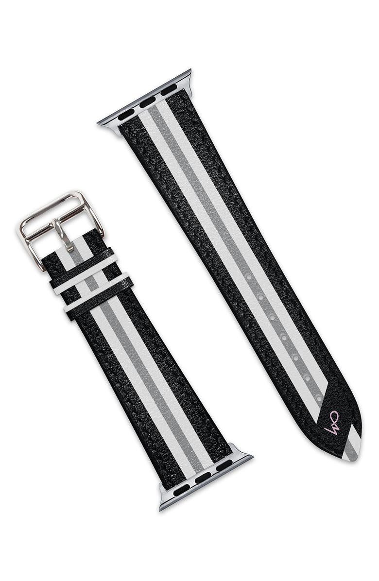 Wristpop Mustang Faux Leather Apple Watch<sup>®</sup> Watchband, Alternate, color,