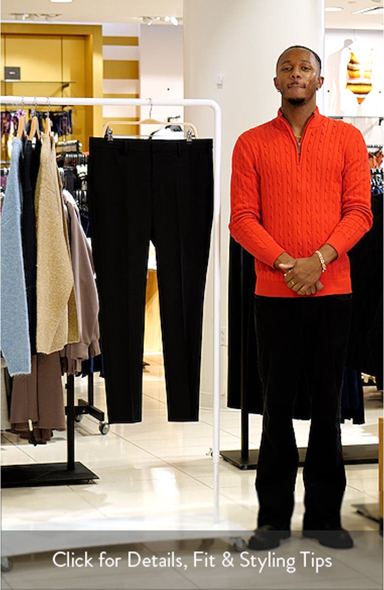 Superslim Fit Flat Front Stretch Dress Pants, sales video thumbnail