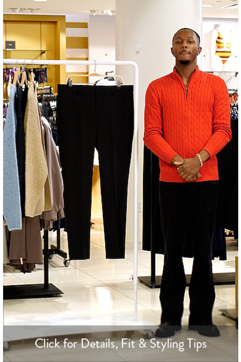 Superslim Fit Flat Front Stretch Dress Pants video