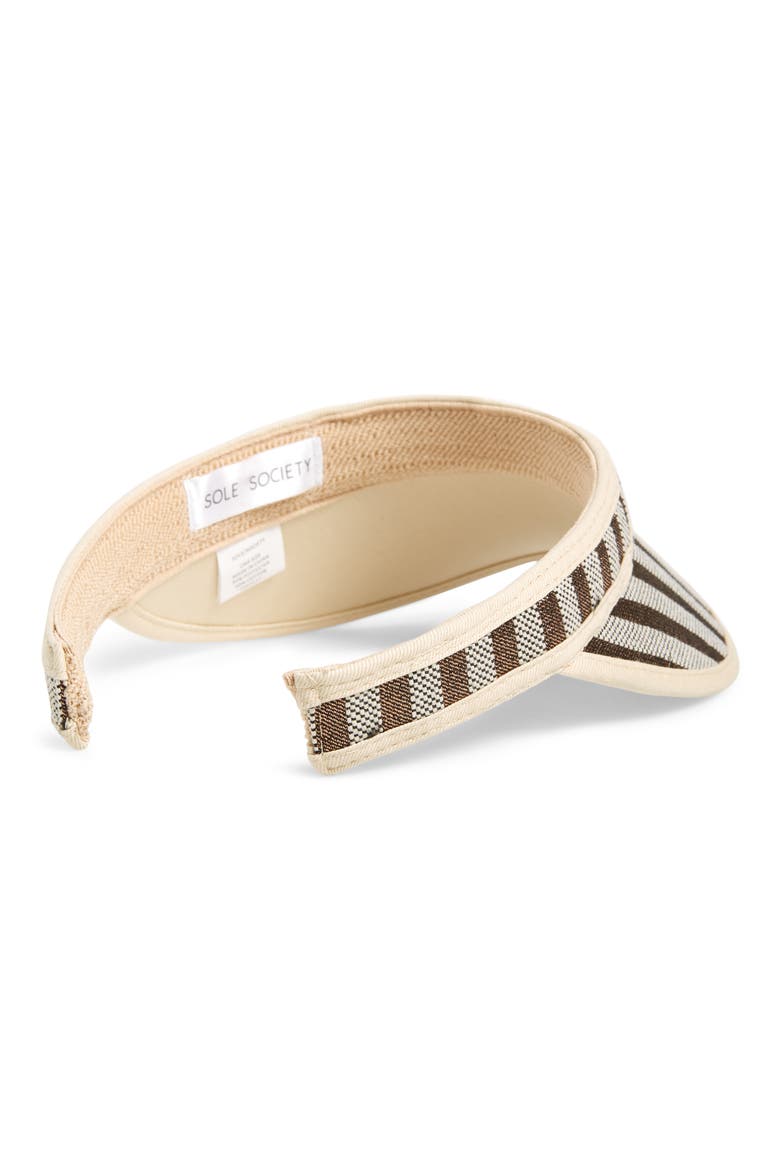 Stripe Visor, Alternate, color, ROSE GOLD STRIPE