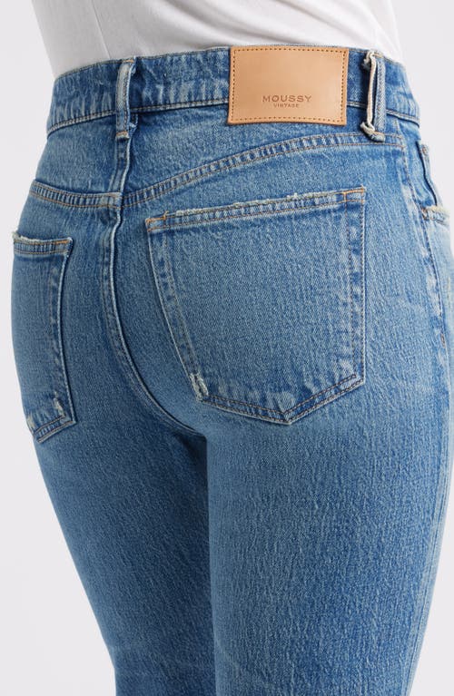 Moussy Vintage Hammels Raw Hem Slim Straight Leg Jeans