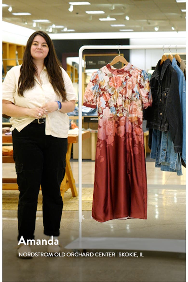 Floral Print Midi Dress video