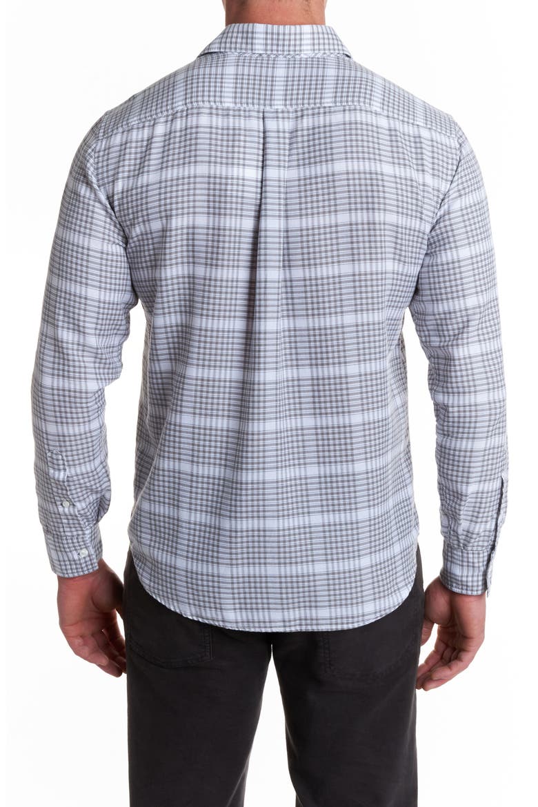 Tuscumbia Plaid Button-Up Shirt, Alternate, color, WHITE/ GREY