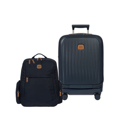 2 Piece Set - Taormina Front Pocket 21" Carry-On Spinner & X-Travel Nomad Backpack