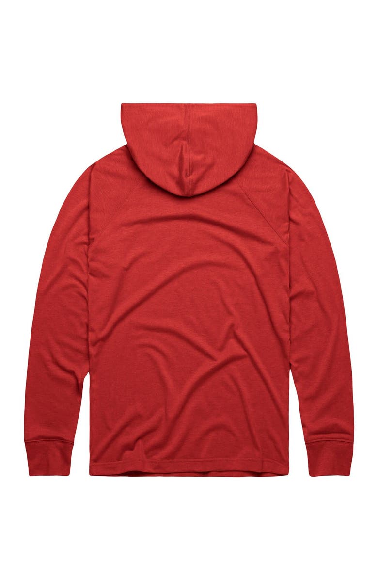 Homage Men's Homage Red Philadelphia Phillies Lightweight Raglan Tri-Blend Pullover Hoodie, Alternate, color, Red