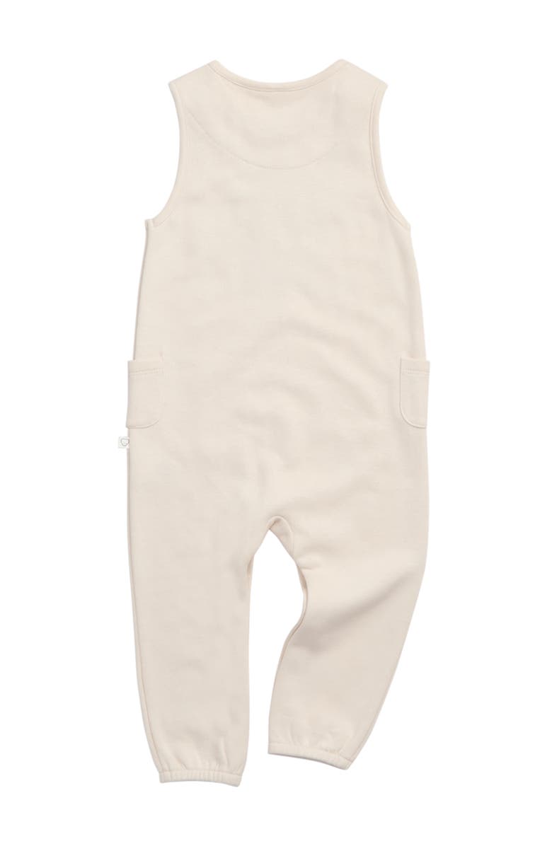 MORI Hearts Dungarees, Alternate, color, Cream & Red