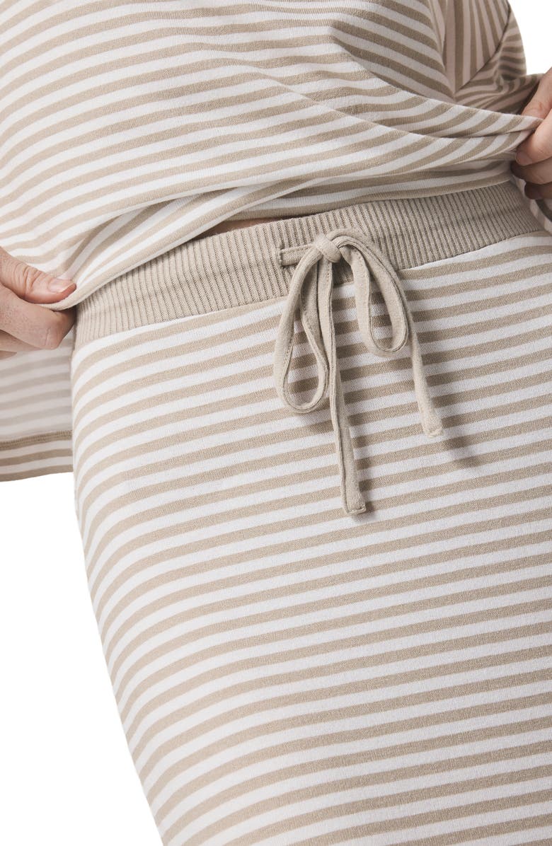 Splendid Brooke Stripe Maxi Skirt, Alternate, color, Fawn Stripe