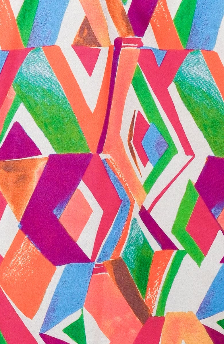 FLYING TOMATO Geometric Print Top, Alternate, color, Ivory