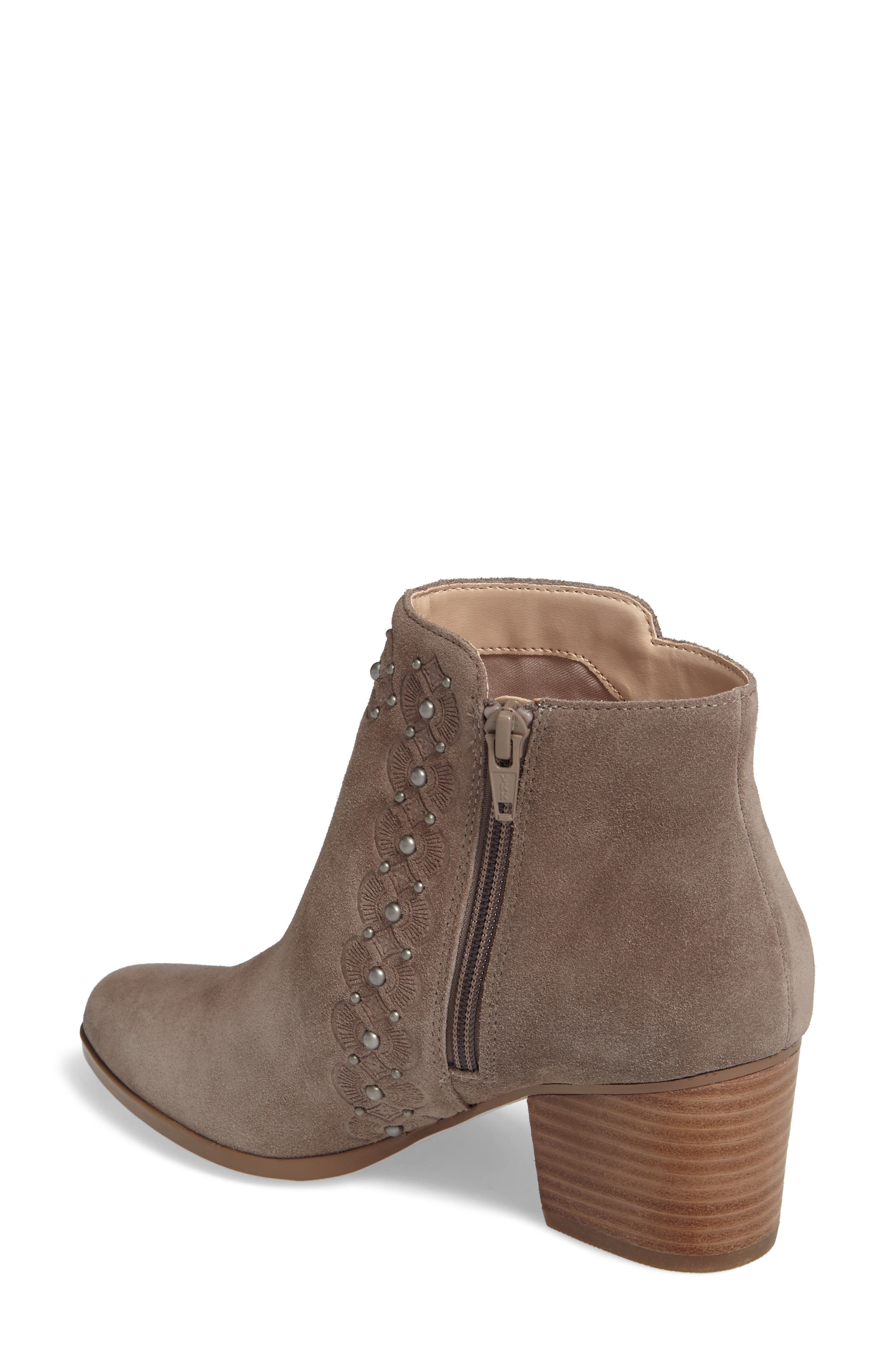 Sole Society Gala Studded Embossed Bootie, Alternate, color, 