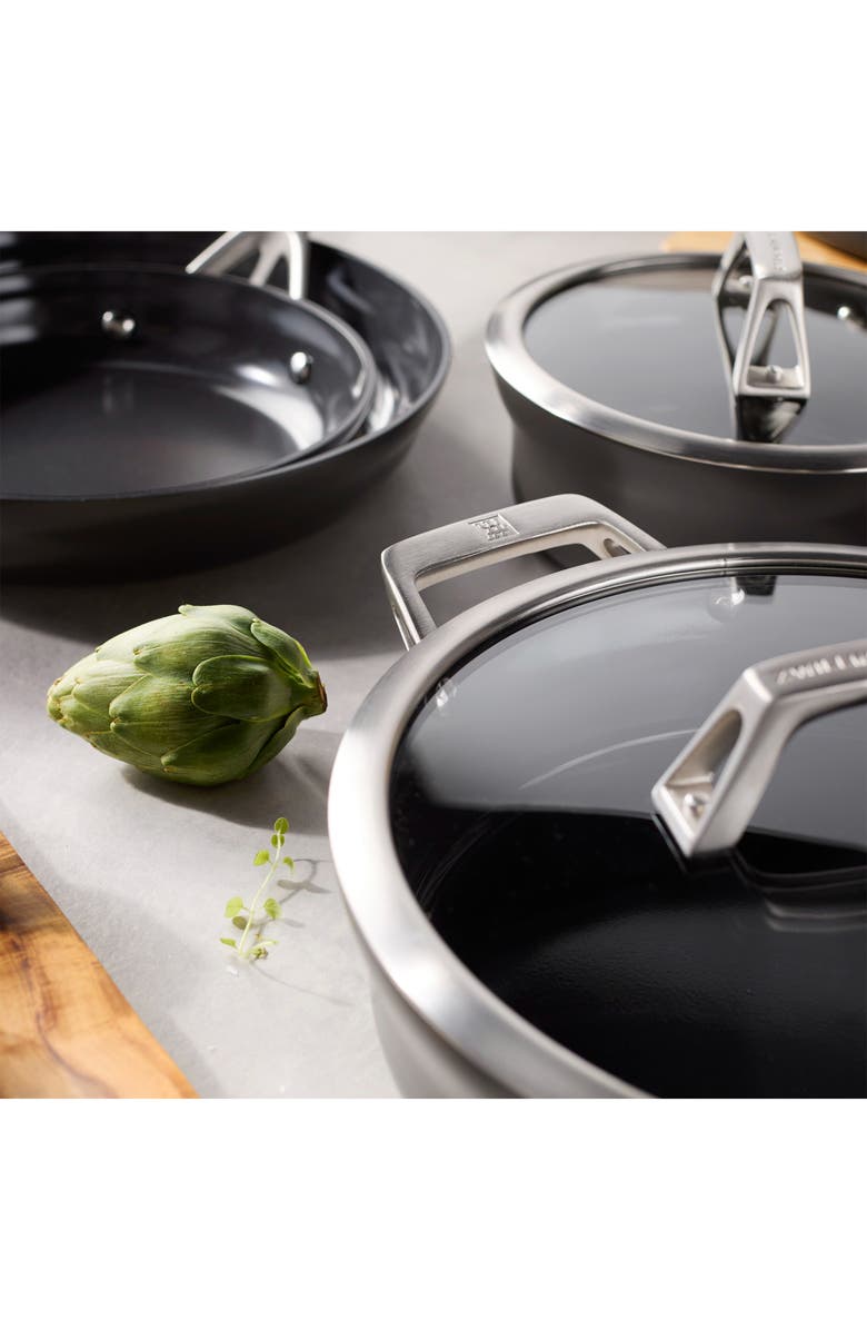 ZWILLING Motion Ceramic 10-Piece Cookware Set, Alternate, color, Black