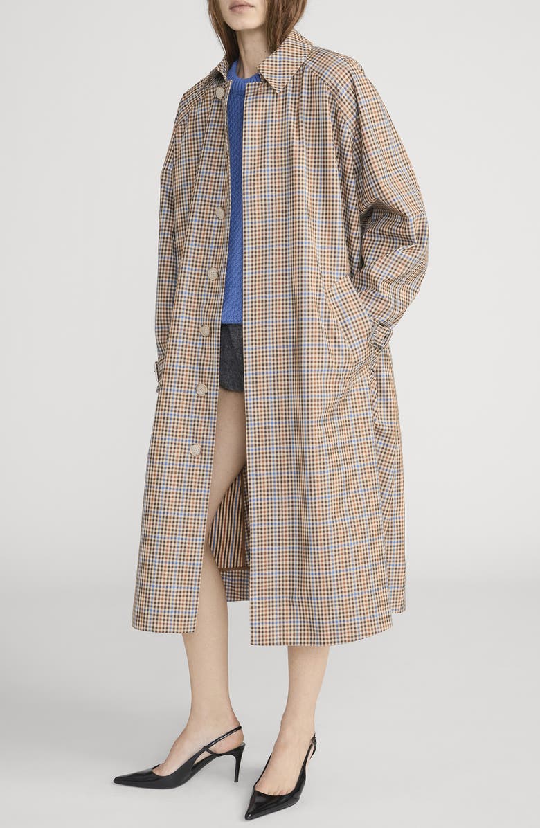 FRAME The Plaid Belted Coat, Alternate, color, Mocha Check