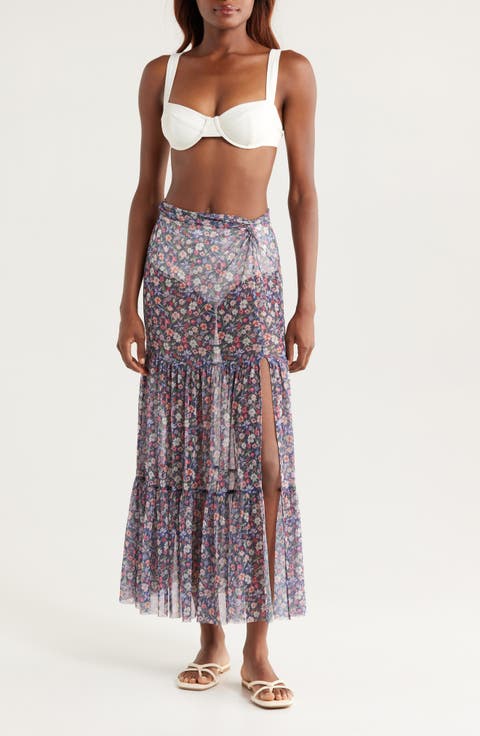 Sheer Cover-Up Maxi Skirt (Regular & Plus)