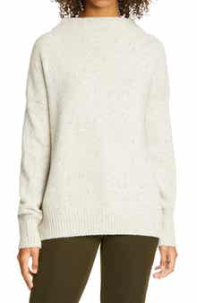 Vince Funnel Neck Wool Blend Sweater