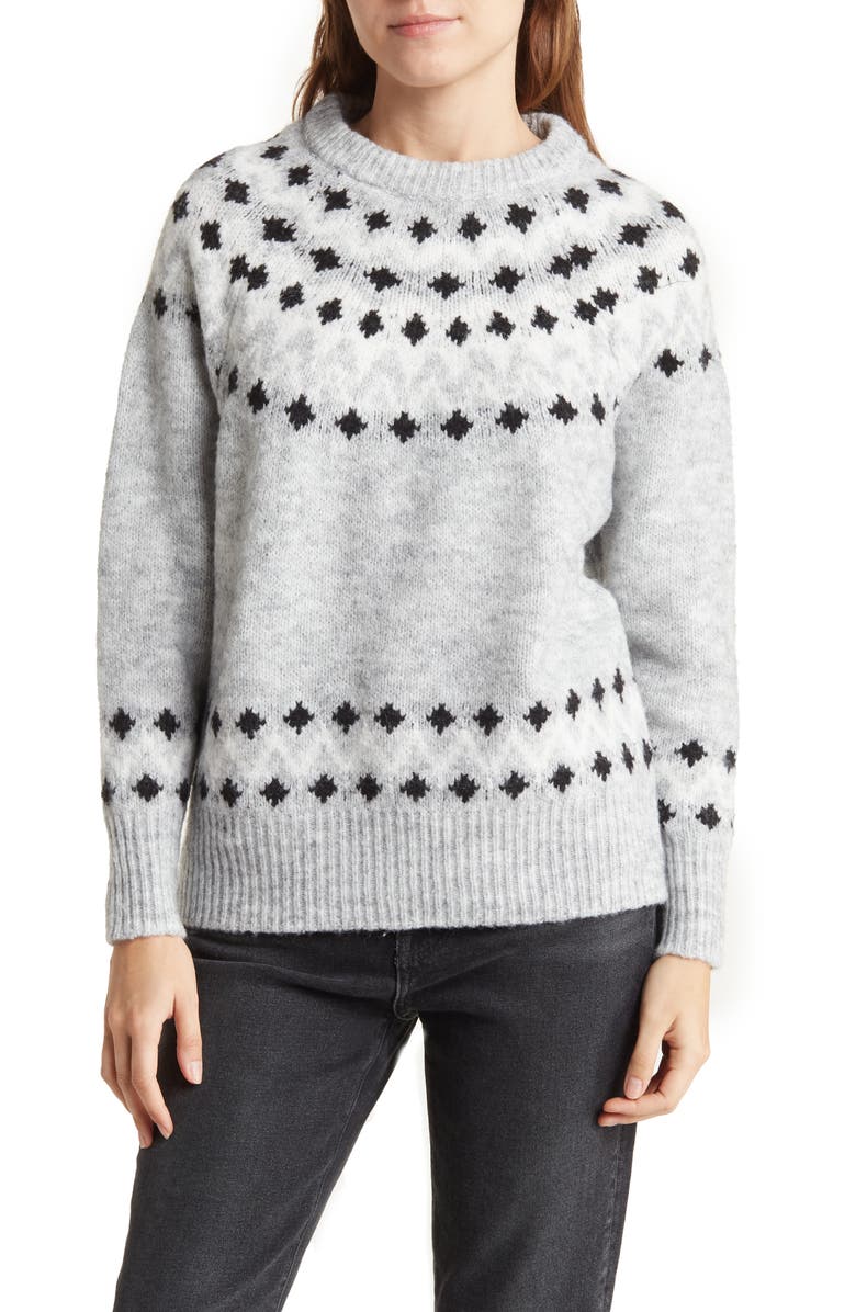 RDI Fair Isle Recycled Polyester Blend Sweater, Main, color, 