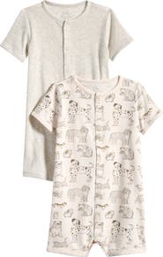 Little Planet Pack of 2 Assorted Rompers