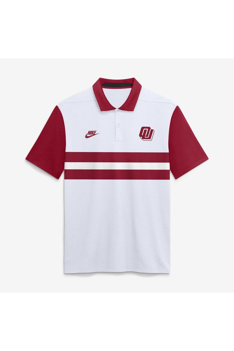 Men's Nike White Oklahoma Sooners Legacy Vapor Logo Dri-FIT Polo, Main, color, White