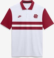 Nike Men's Nike White Oklahoma Sooners Legacy Vapor Logo Dri-FIT Polo