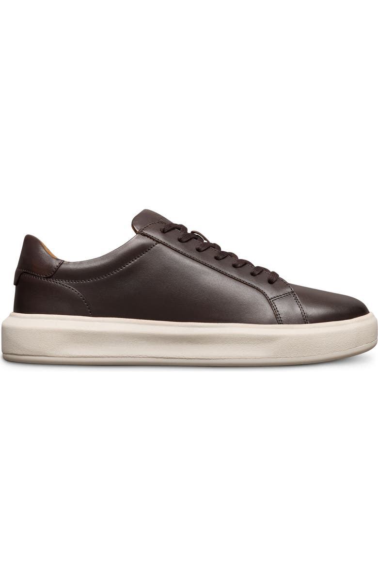 Allen Edmonds Foster Low Top Leather Sneaker, Alternate, color, Dark Brown