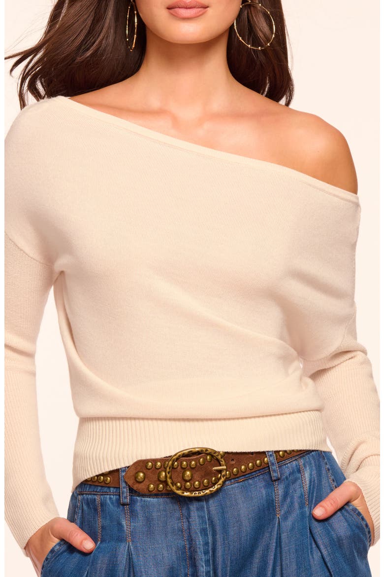 Chance Wool Off the Shoulder Sweater, Alternate, color, BONE