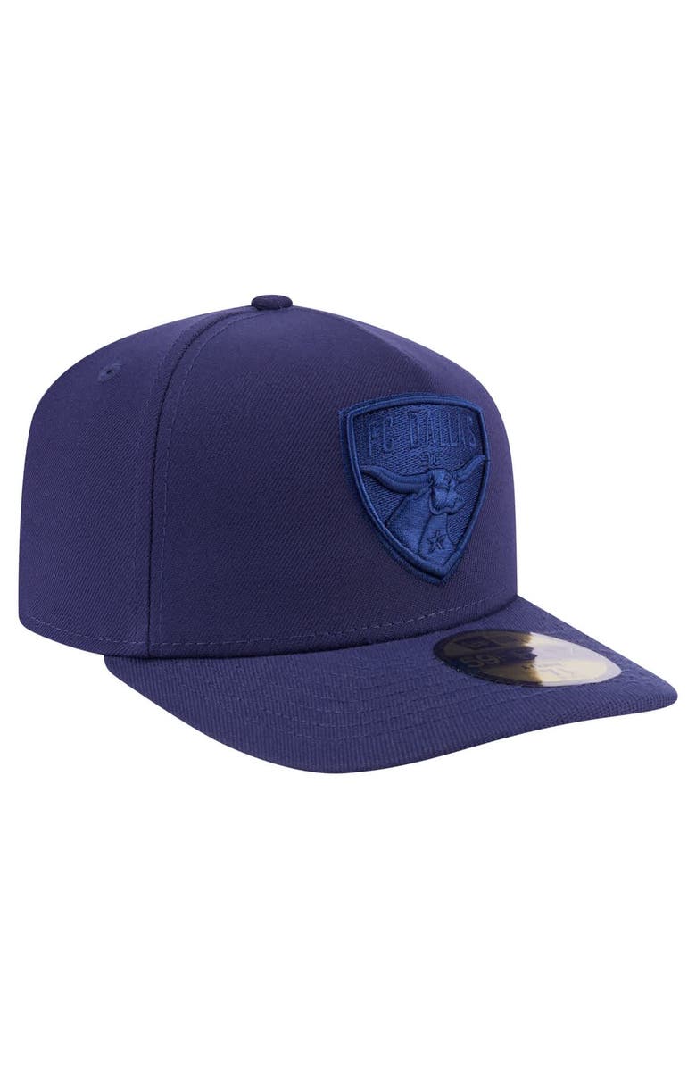 New Era Men's New Era Navy FC Dallas Color Pack A-Frame 59FIFTY Fitted Hat, Alternate, color, Navy