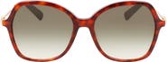 Longchamp 57mm Amazone Modified Rectangle Sunglasses