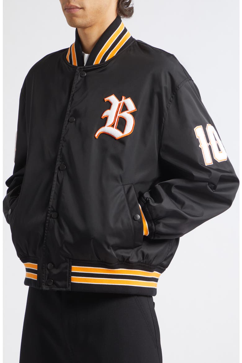 Varsity Bomber Jacket, Alternate, color, 1000 BLACK