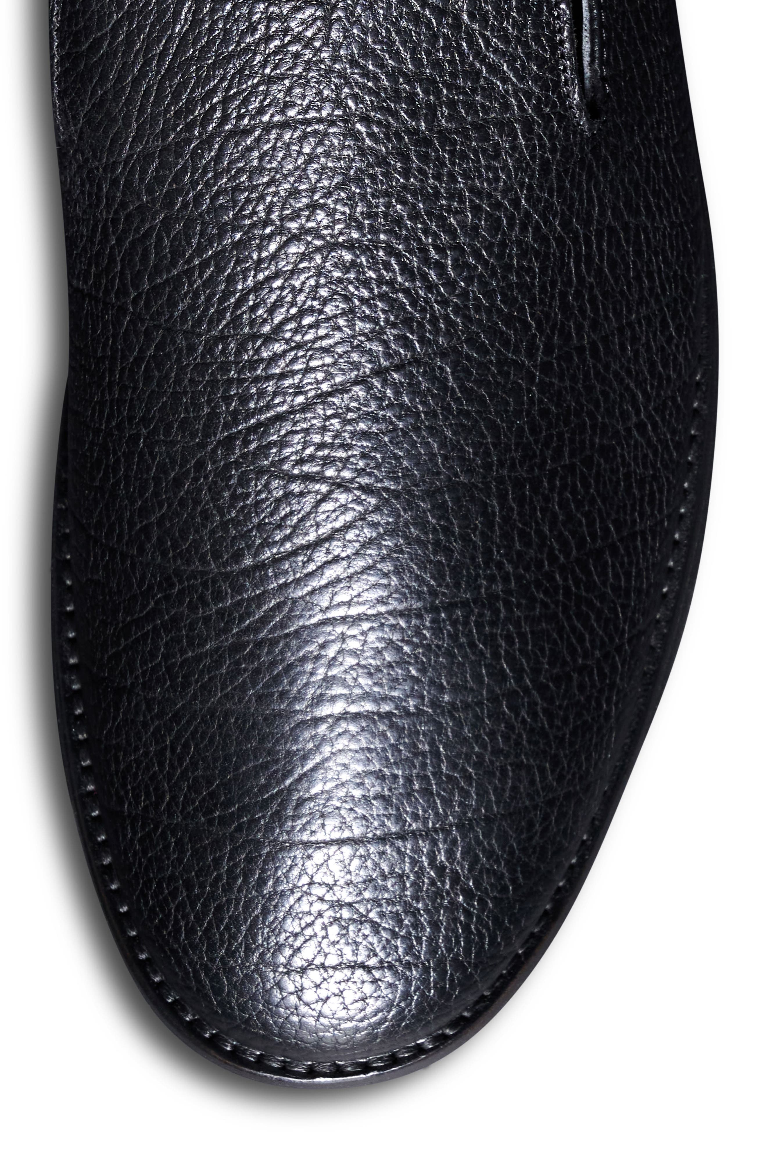 Tecovas The Monterrey Midnight Bison Loafer, Alternate, color, Black