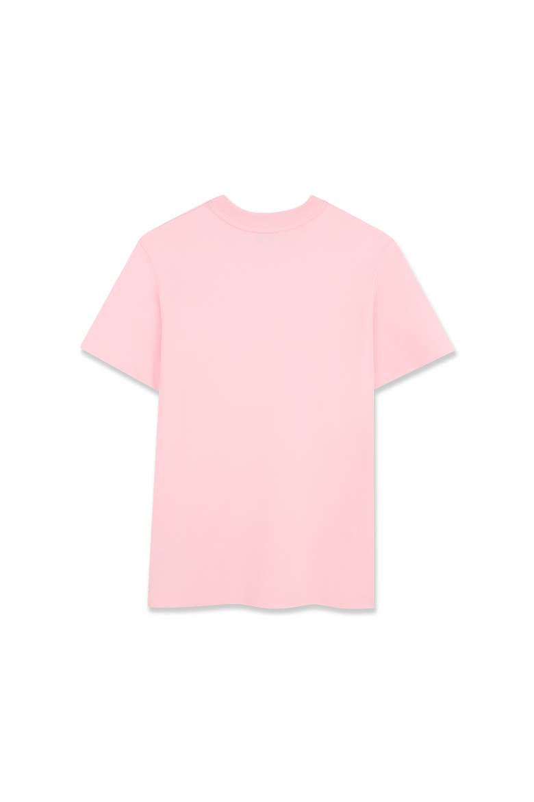 Kids Short Sleeve T-Shirt Dress In Cotton, Alternate, color, Pink