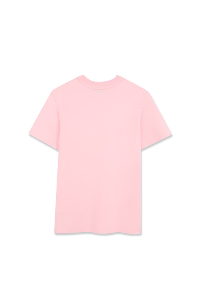 Lanvin Kids Short Sleeve T-Shirt Dress In Cotton, Alternate, color, Pink