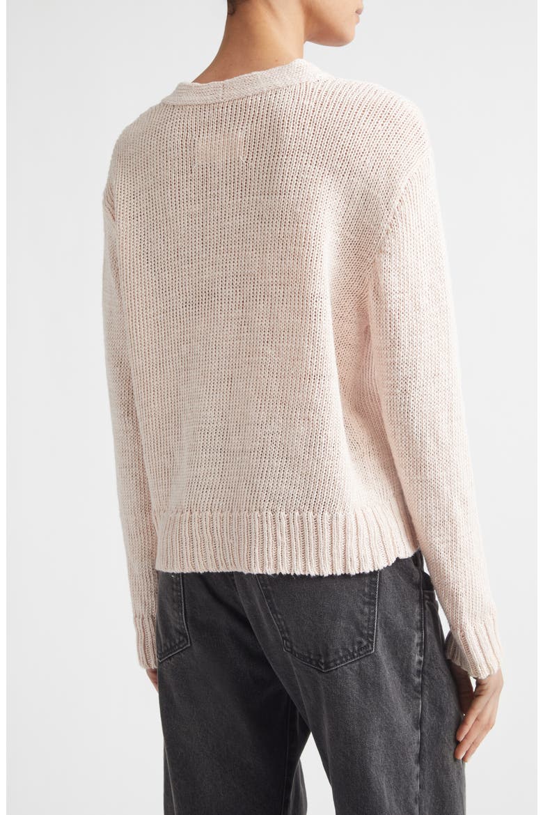 Gardening Hemp Cardigan, Alternate, color, PALE PINK