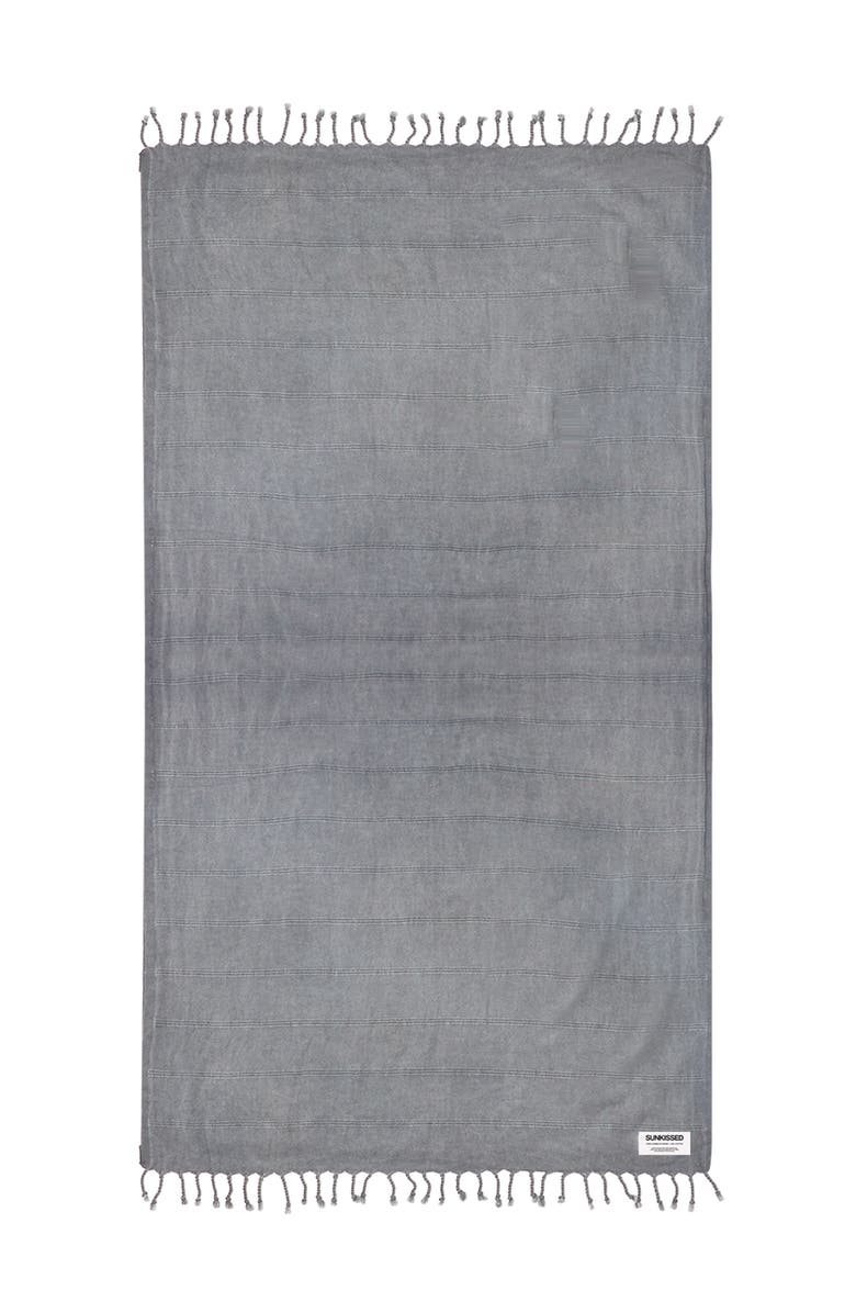 Sunkissed Sand Free Beach Towel - Stonewashed, Alternate, color, Ibiza Grey