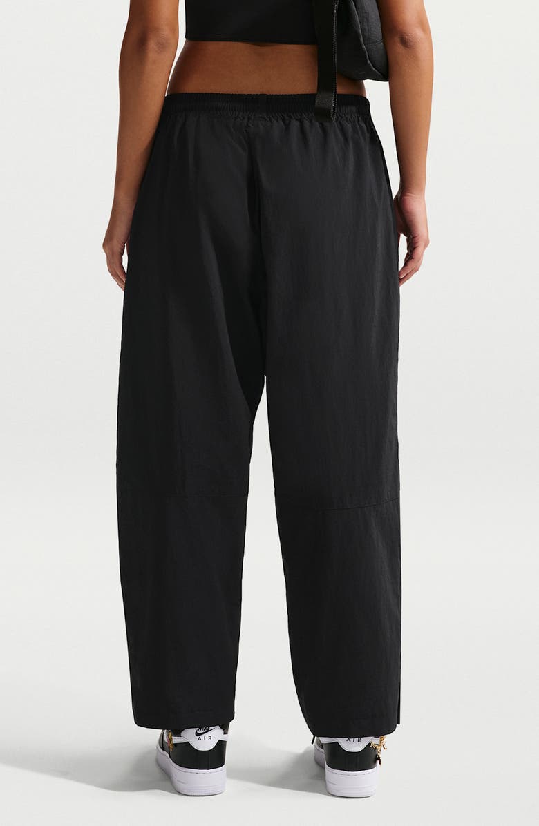 Nike Sportswear Relaxed High Waist Woven Pants, Alternate, color, Black/ Sail