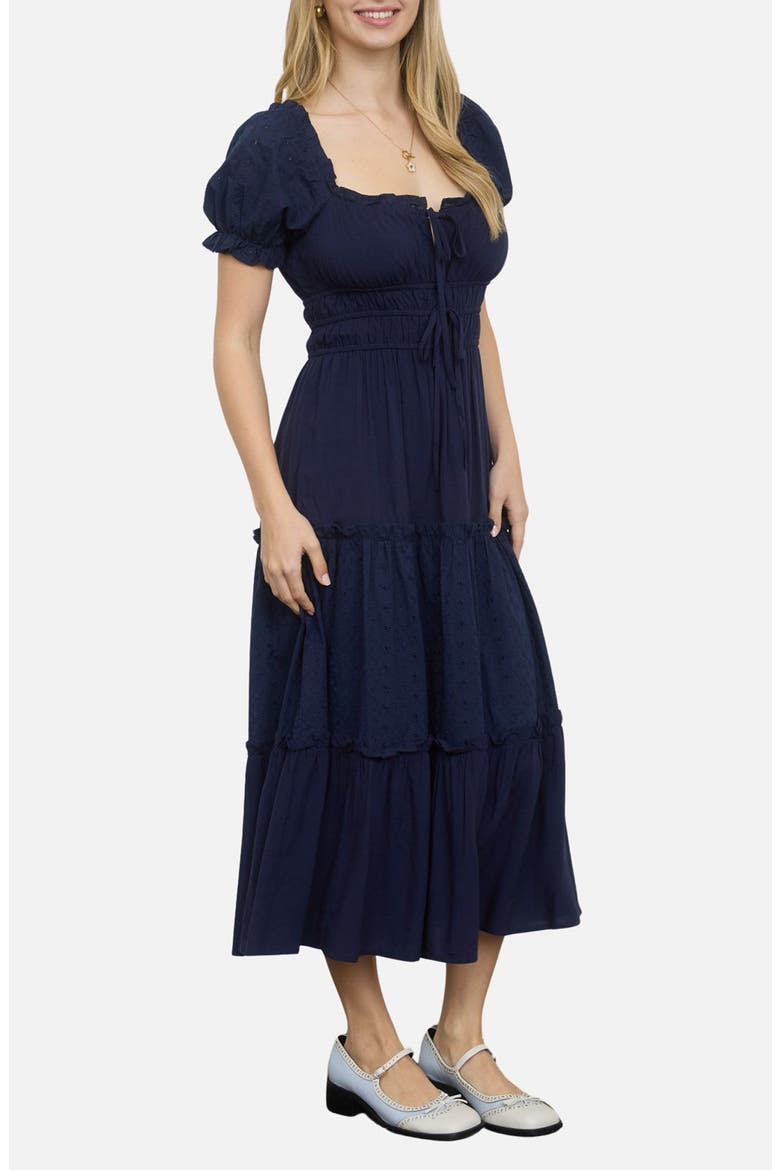 Tiered Maxi Dress, Alternate, color, NAVY